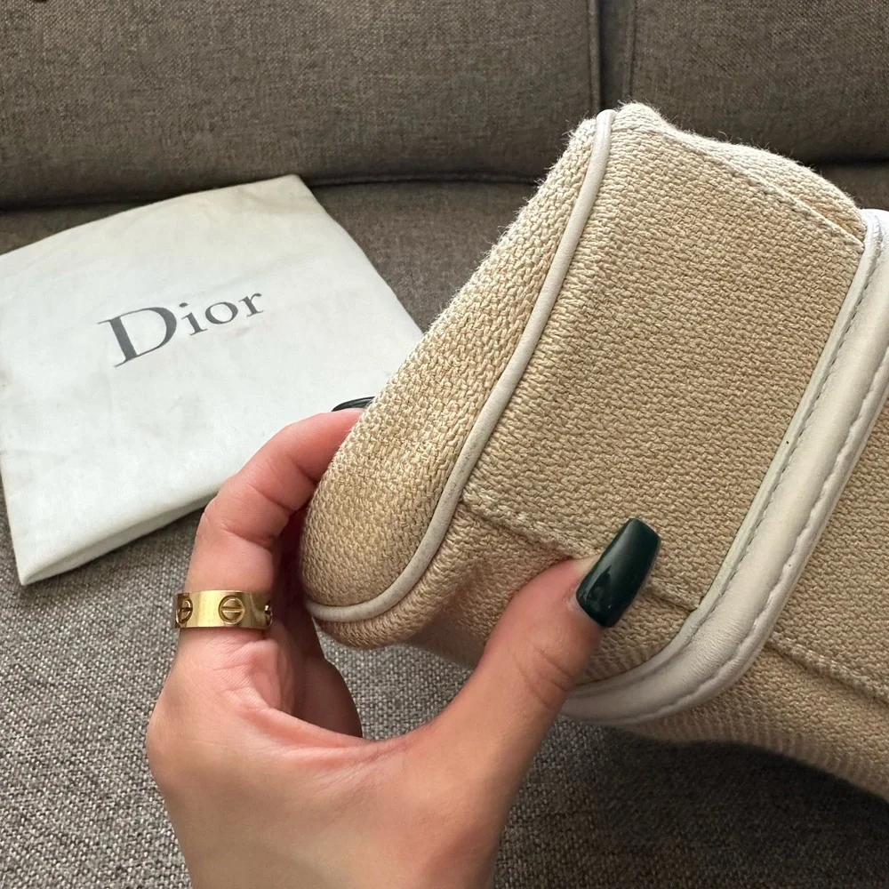 Vintage Dior “My Dior frame” raffia blend satchel - Picture 13 of 15